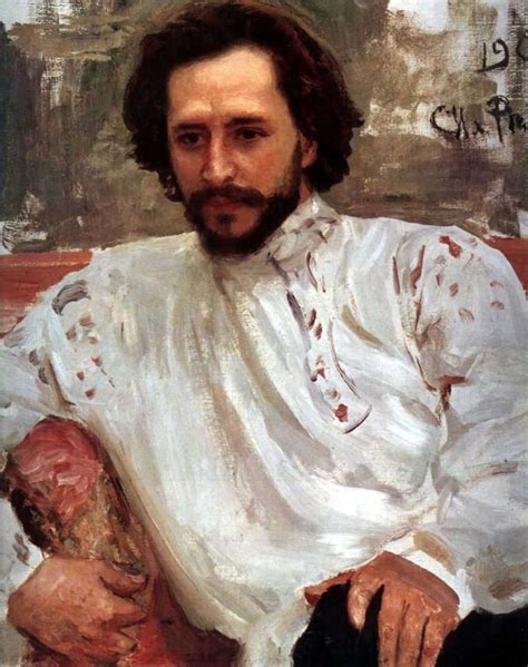 Portrait Of The Author Leonid Andreev Painting Ilia Efimovich Repin