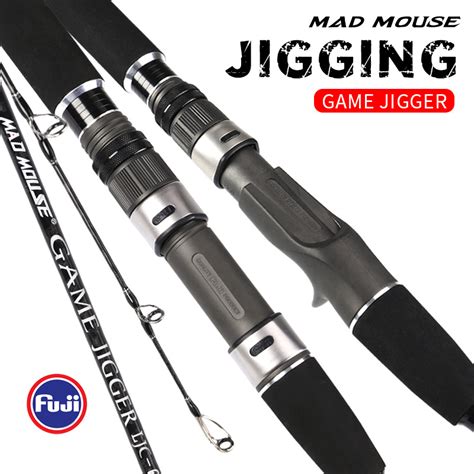 Madmouse Game Jigger FUJI Jigging Fishing Rod 1 8m Jig 60 200g 20kg