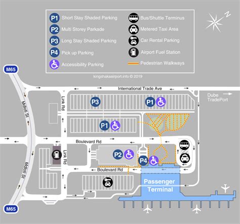 King Shaka Airport Parking Map King Shaka International Airport