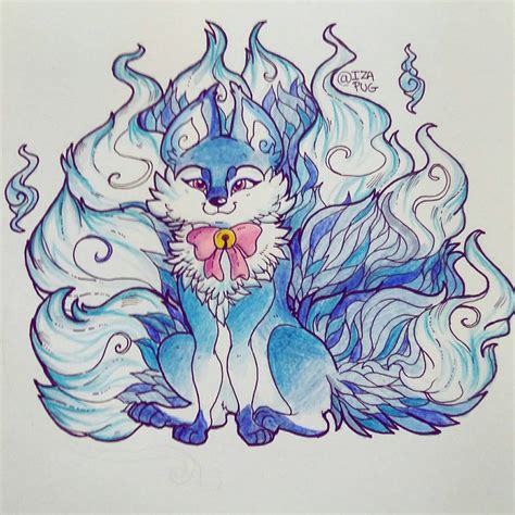 Blue Fox Spirit By Izapug On Deviantart