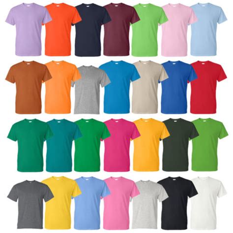 Gildan Mens Dryblend 5050 T Shirt Pack Of 12 Bulk Lot Solid Blank 8000 New Ebay
