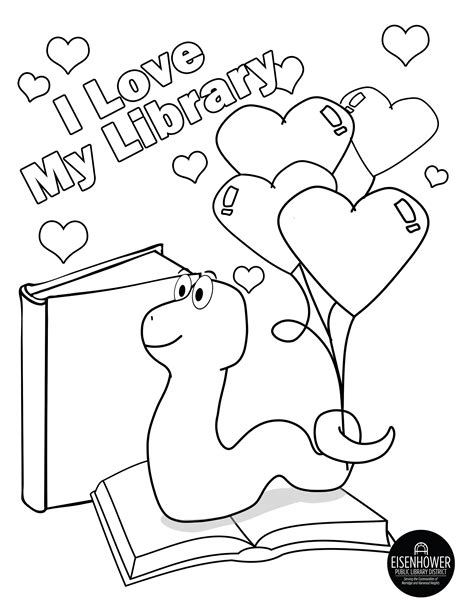 Valentine S Day Coloring Page Public Library Coloring Home