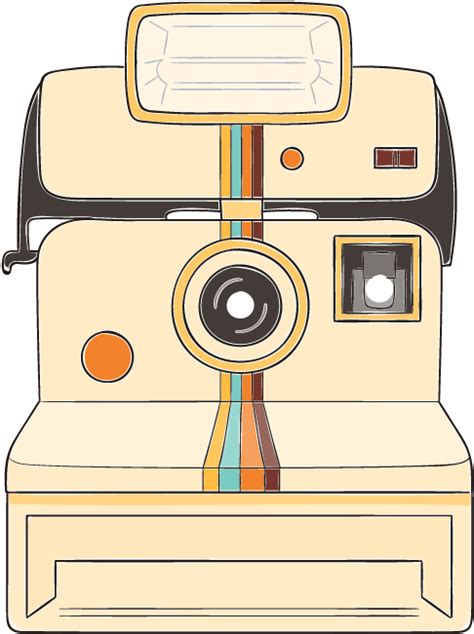 Download Camera Drawing Instant Cartoon Polaroid Camera Png Clipart