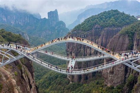 Made From Transparent Glass This Double Deck Bridge In China Looks So