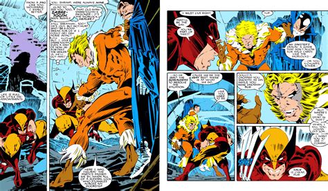 The Peerless Power Of Comics Wolverine Vs Sabretooth