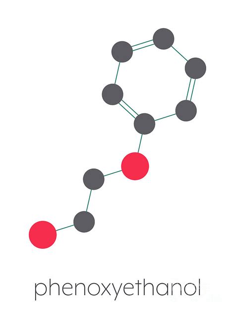 Phenoxyethanol Preservative Molecule Photograph By Molekuulscience