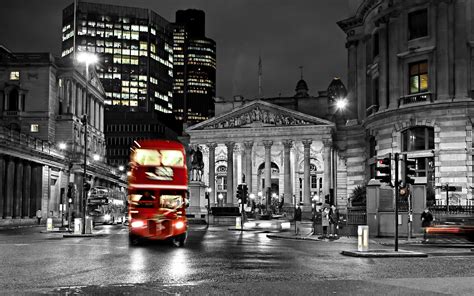Road Blur Night Bus England London Black And White Street City Exposure