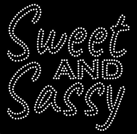 Sweet And Sassy Rhinestone Template Rhinestone Design Sweet And Sassy Svg Svg Instant Download Etsy