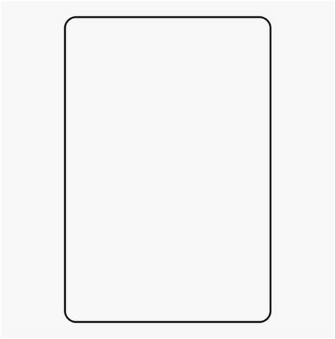 A Blank Card Is Shown In Black And White