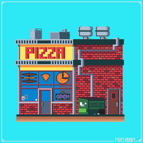 Pixel Restaurant Pixelart