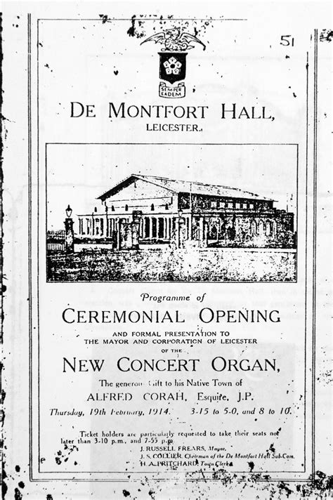 De Montfort Hall Story Of Leicester