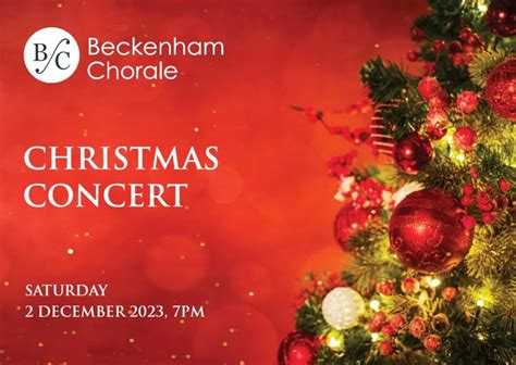 Beckenham Chorale Christmas Concert Tickets St Georges Church