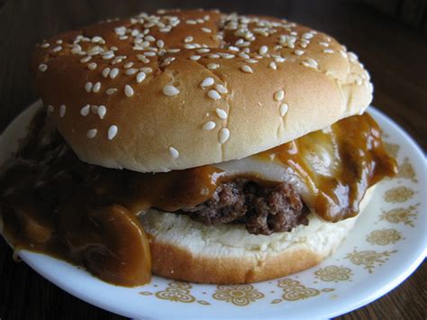 Sticky belly pork burger with quick pickled vegetables. Mushroom Burger Recipe - BlogChef