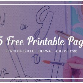 Free Printable August Setup For Your Bullet Journal Calendar Journal Art Journal Bullet