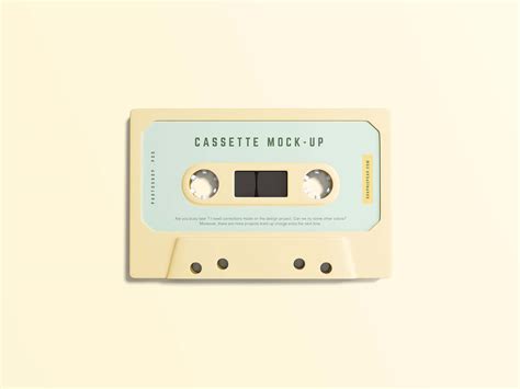 Download Free cassette Tape Mockup (PSD)