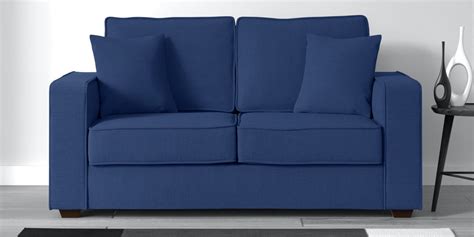 Buy Hugo Fabric 2 Seater Sofa In Denim Blue Colour At 11 Off By