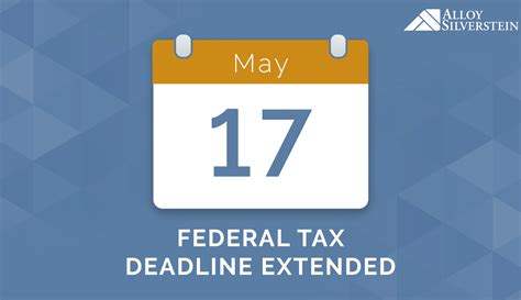 Individual Tax Filing Deadline Officially Extended To May 17 Alloy