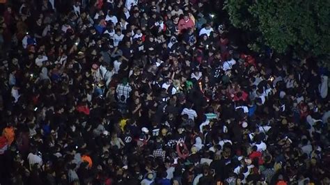 Police Disperse Crowd Celebrating Life Of Rapper Xxxtentacion Wsyx