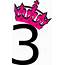 Pink Tilted Tiara And Number 3 Clip Art At Clkercom  Vector