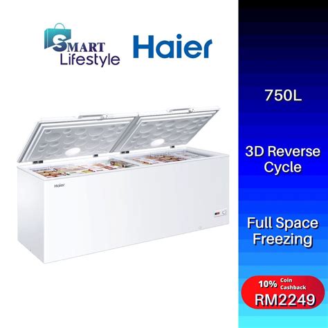 Haier Chest Freezer L Bd Hp Shopee Malaysia