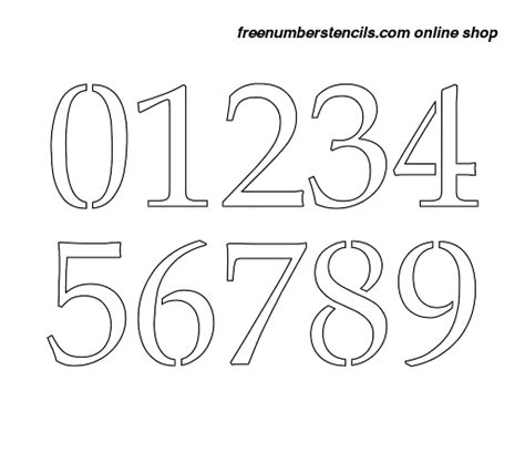 Free Printable Number Stencils Printable Templates