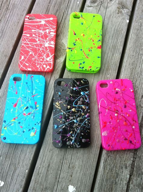 Iphone Cases Decorated With Nailpolish Easy And Fun Fundas Para Tel Fono Cajas De