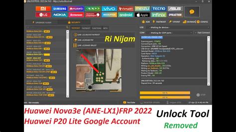 Huawei Nova E ANE LX FRP Huawei P Lite Google Account Removed Unlock Tool Fix Ri