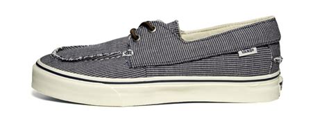 The zapato del barco is part boat shoe, part skate shoe, inspired by vans' surfing roots. CARI KASUT: Vans California Zapato Slip