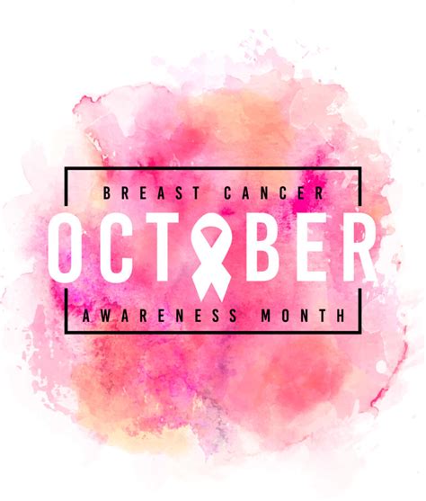October Breast Cancer Awareness Month Eps Png Ai Banner Style