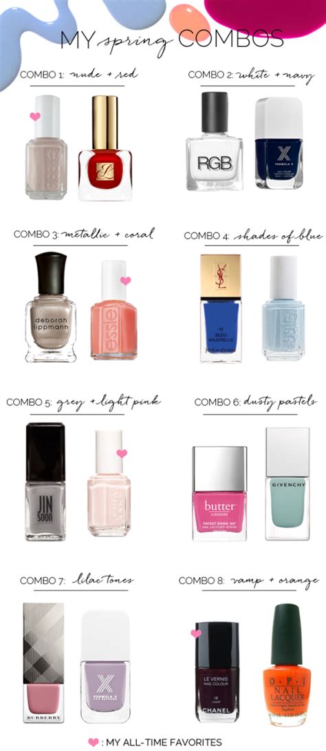 See more ideas about nail art, nails. 8 Manicure and Pedicure Color Combinations | Nail color ...