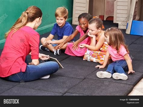 Group Kids Talking Image And Photo Free Trial Bigstock