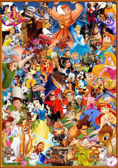 Disney Characters Disney Collage Disney Drawings Disney Cartoons