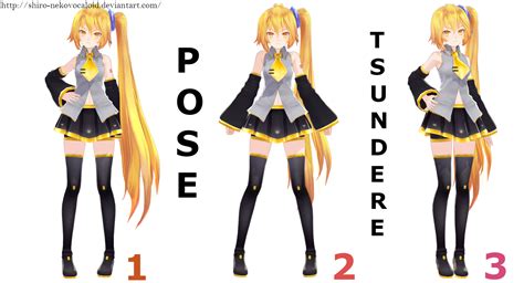 MMD - Tsundere Poses [DOWNLOAD] +150 Watchers by Shiro ...