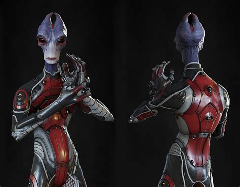 Mass Effect Andromeda Salarian Under Armor Zbrush Behance