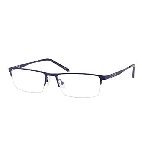 Jcerki Blue Half Frame Business Bifocals Reading Glasses 175 Men Women Fashion Light Bifocals