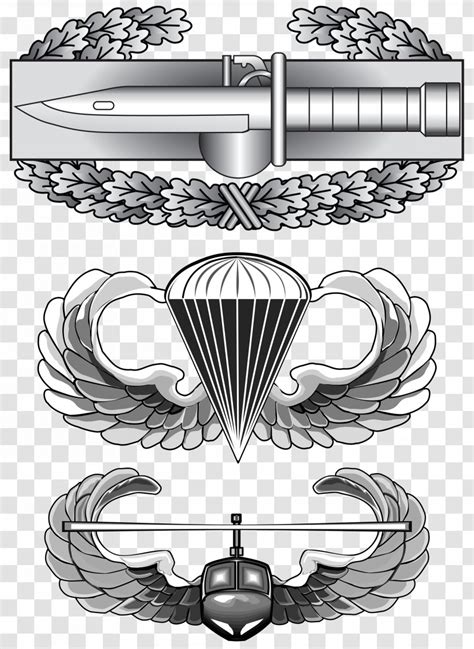 United States Army Air Assault School Badge Combat Infantryman Action