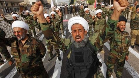 Iraq Crisis Shia Militia Show Of Force Raises Tensions Bbc News