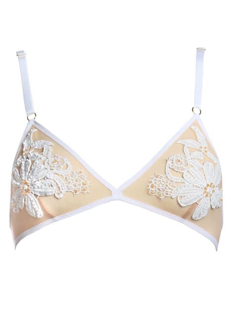Luxury White Lace Triangle Bra By Flash You And Me