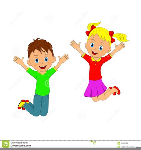Children Jumping Clipart Free Free Images At Vector Clip