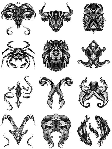 Signs Of The Zodiac Zodiac Tattoos Zodiac Sign Tattoos Taurus Tattoos
