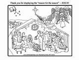 Nativity Manger Celebratingholidays sketch template
