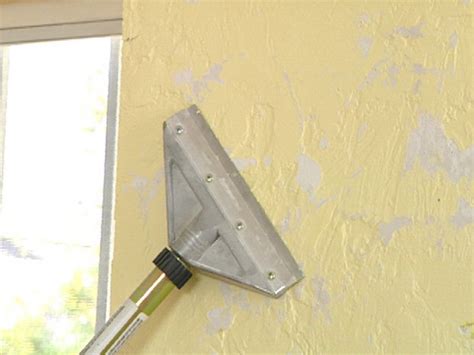 The two ways i've dealt with it previously have been to either skim over it or to remove it by first using a scraper to knock the tops off the peaks then to steam it. How to Remove Texture from the WallLearn how to properly ...