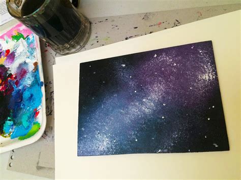 Galaxy Painting Pintura De Una Galaxia Pinturas Ilustração Pintar