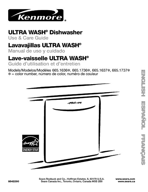 User Manual Kenmore 66517372301 Dishwasher Manualsfile