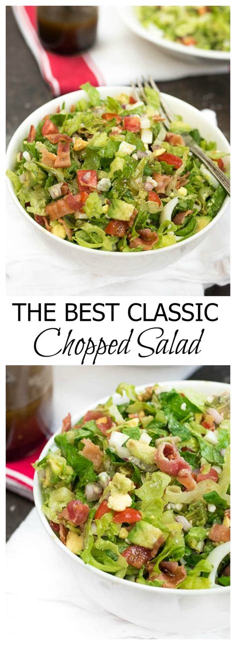 The Best Classic Chopped Salad Nutritious Eats