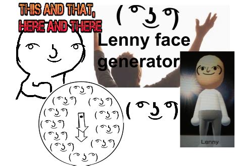 You can basically create these text faces using unicode characters. AWESOME COPY+PASTE LENNY FACE GENERATOR ( ͡° ͜ʖ ͡°) ( ᴥ ...
