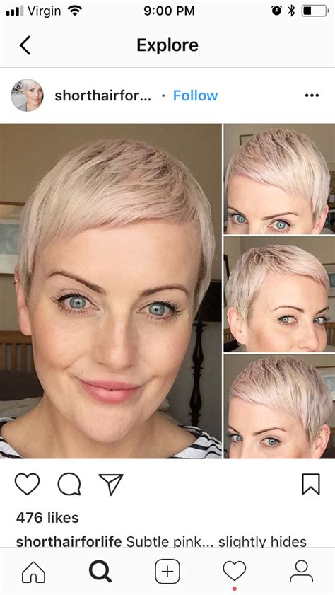 pin by lisa pollock on hair my obsession champagne blonde hair pixie hairstyles short hair
