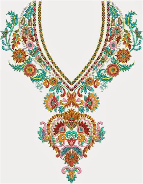 Embroidery Designs Neck Yoke Gala Embroidery Designs Of Kameez