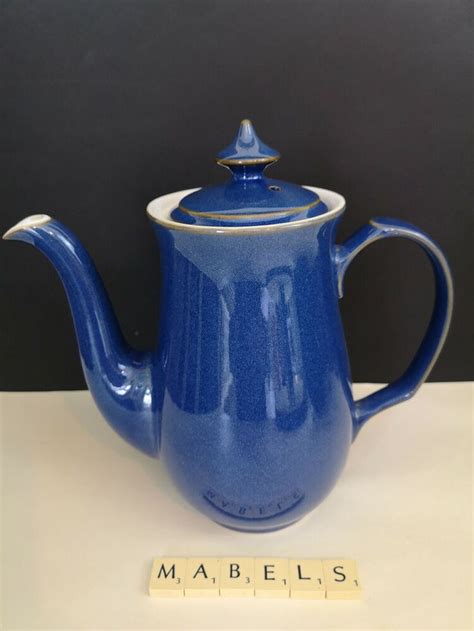 Denby Imperial Blue Coffee Pot For Sale Online Ebay Coffee Pot
