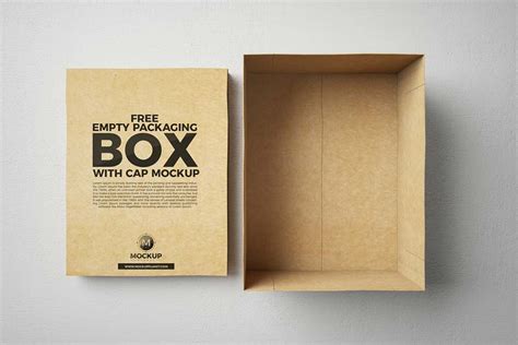 Free Empty Packaging Box Mockup Mockuptree